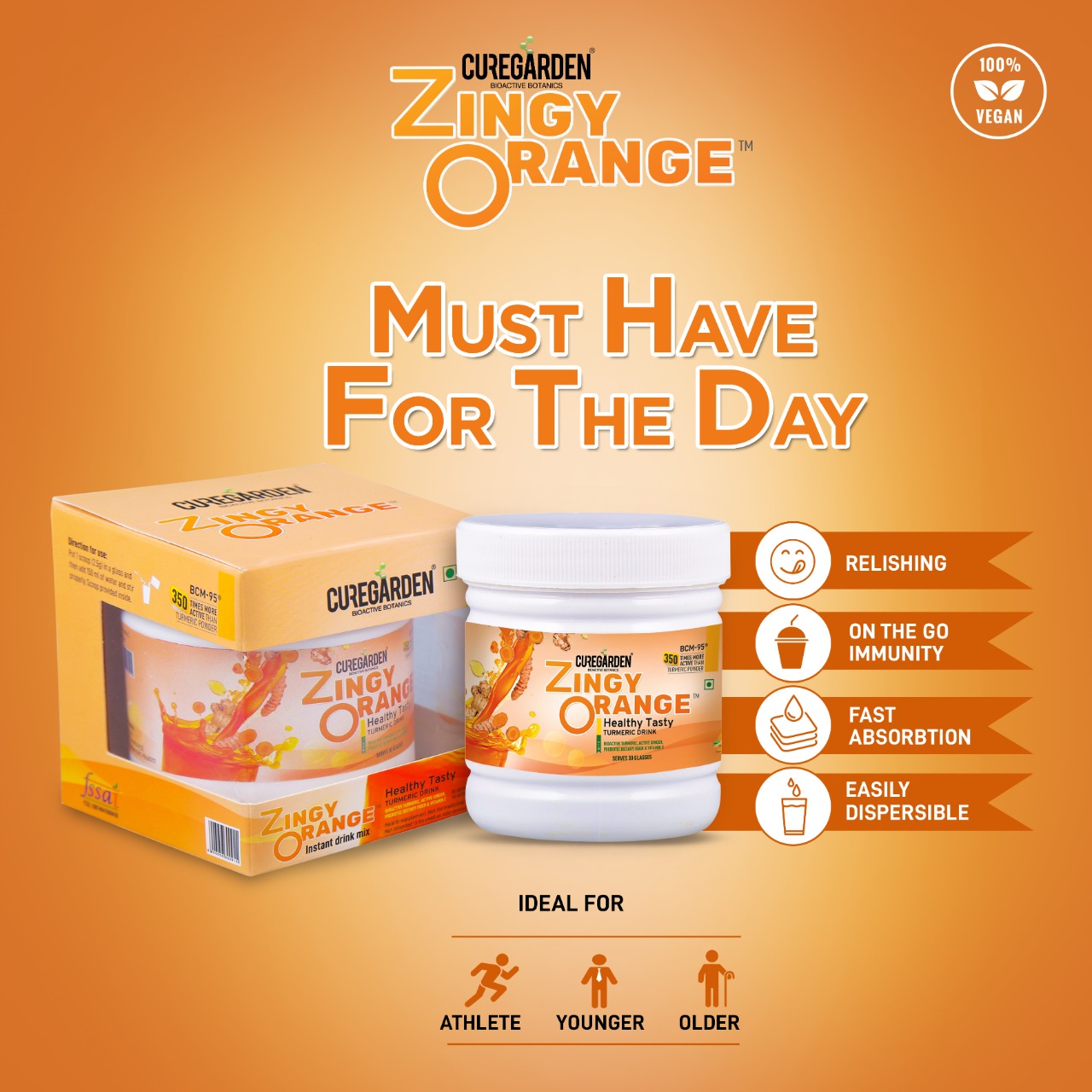 Zingy Orange Healthy Drink Mix