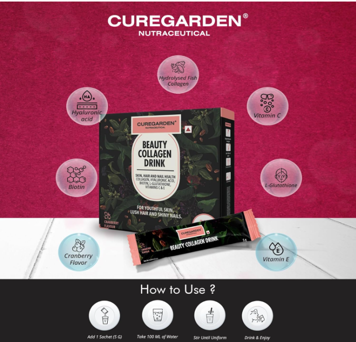 Curegarden Beauty Collagen Drink -6 In one Formula